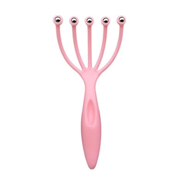 Five Claw Head Massager Pink