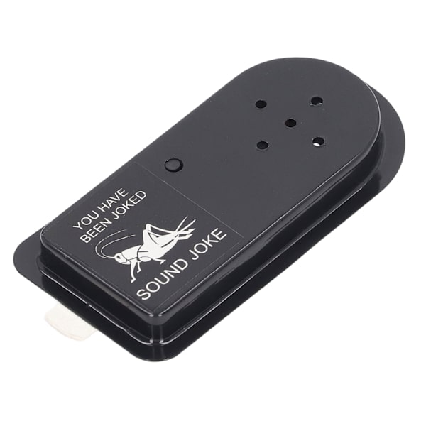 Gresshopper Lydleketøy Automatisk Avstenging Bakside Selvklebende Klistremerke Forstyrrende Lyd Maker Prank Toy Svart