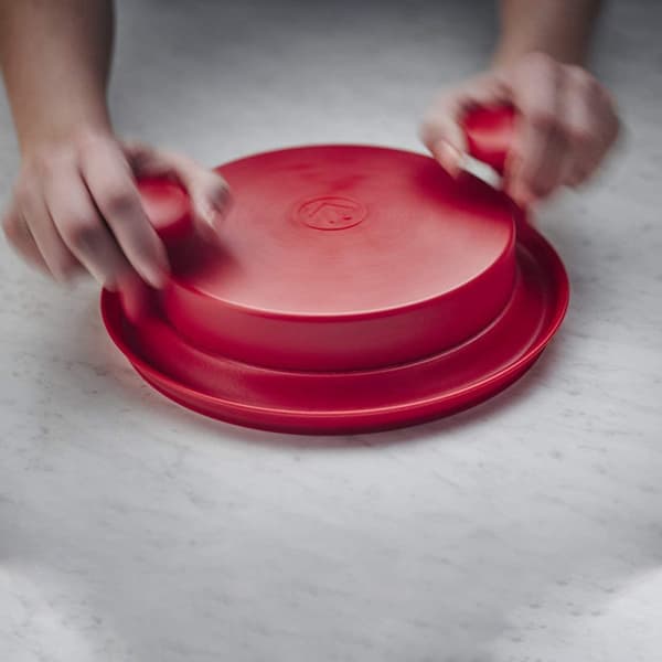 Meat Shredder Prevent Slip Base Efficient Manual Meat Shredder with Handle for Chicken Beef Red
