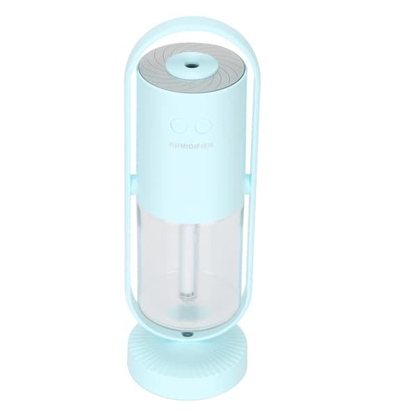 Bærbar Mini Luftfukter 360° Roterende 2 Spraymoduser Bil Mini Luftfukter for Hjemmekontor Reise Lyseblå