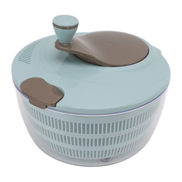 Salatspinner Plast Tidsbesparende Rask Blanding Vaskbar Roterbar Veggie Washer for Kitchen Blå