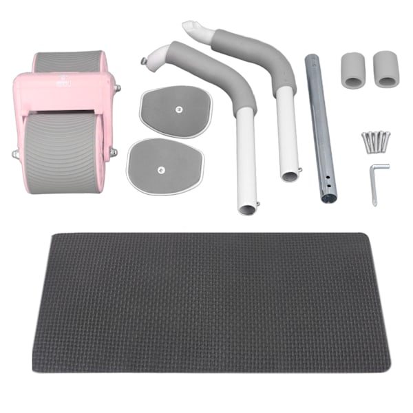 Automatisk rebound mavehjul med albue støtte Styrketræning Intelligent Display Core Workout Roller Rosa