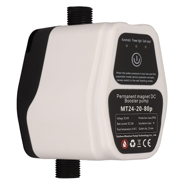 Boosterpumpe Automatisk Vandtryk Bruser Boosting Recirkulerende Væghængt DC-pumpe 100‑240V US-stik