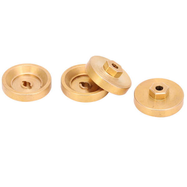 4 stk Messing Hjulnav Motvekt Kombinator 1/24 Simulering RC Bildeler for Axial SCX24 90081