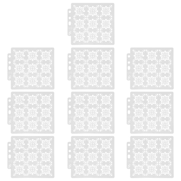 10 kpl Mandala-malli Maalaus Piirustus Sapluunat DIY Muotinvalmistus Taidetarvikkeet