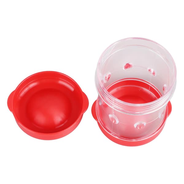 Hard Boiled Egg Peeler Hand Crank Egg Peeler Shaker Egg Shell Remover Tool for Kitchen Accessories Red