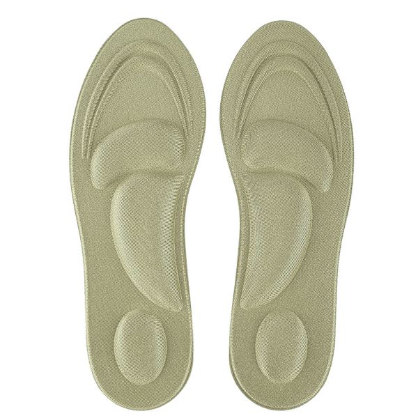 Ortotiska innersula Flat Feet Arch Support Memory Foam Insole Shoe Pad Comfort Gold för kvinnor