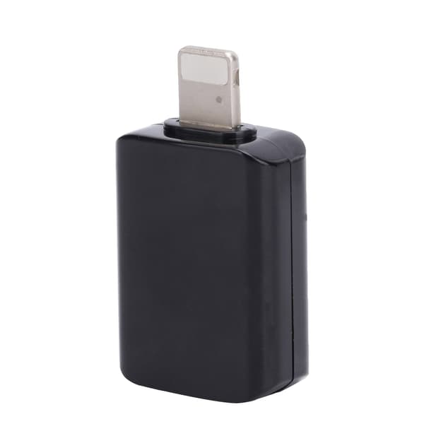 USB3.0 OTG Adapter Stikkontakt Konverter Passer til IOS Mobiltelefon Hurtig Dataoverførsel Sort