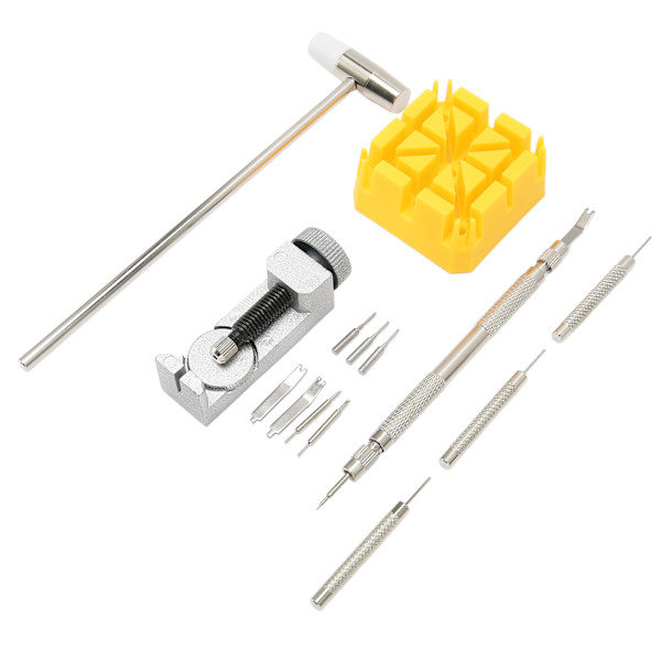 14 st Klockarmband Link Pins Remover Professionell klocka Reparation Spring Bar Tool Set för urmakare
