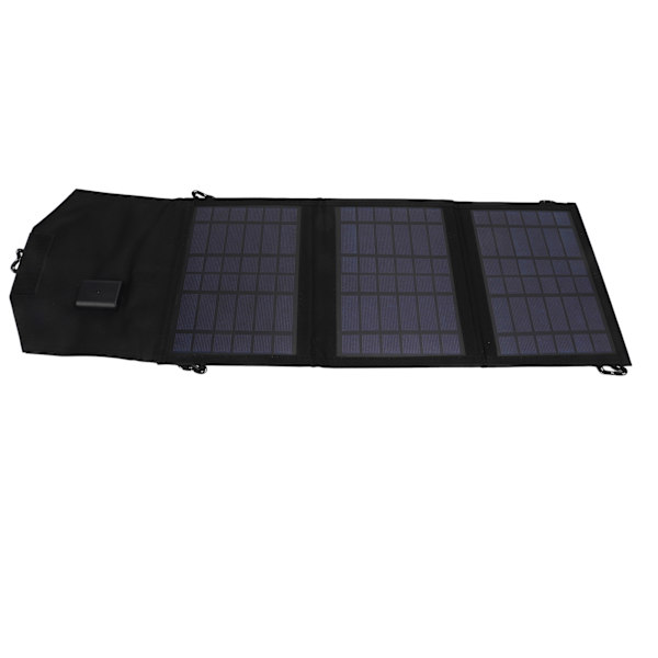 10,5W Vikbar Solpanel Bärbar Polysilicium Solladdningspaket Powerbank 5V USB-utgång