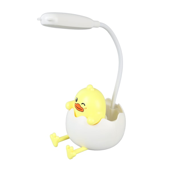 LED-natlampe med penneholder Øjenbeskyttelse USB-opladning Fleksibel læselampe til soveværelse