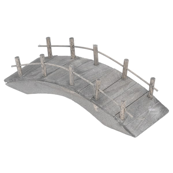 Miniatyr Trebro i Tre i 1:12 Dukkehus Arc Bridge Miniatyr Landskapsarkitektur med Rekkverk