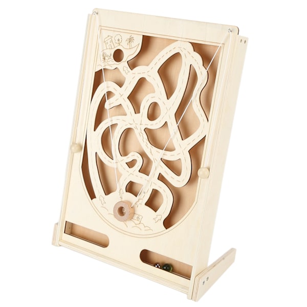 Børns Maze Brætspil Træ Flipper Puslespil Hånd-Øje Koordinationsspil Uddannelseslegetøj Maze Game