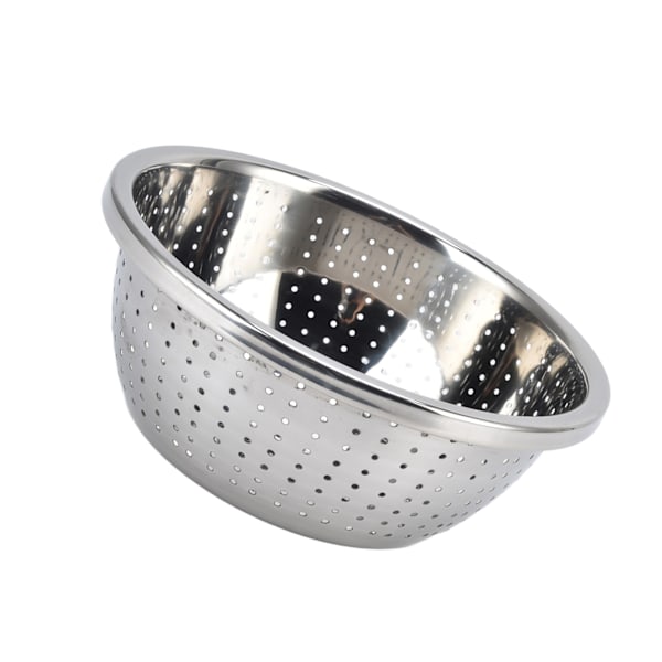 Grönsakstvättkorg Rostsäker multifunktions durkslag i rostfritt stål för kök Hushåll Silver24cm