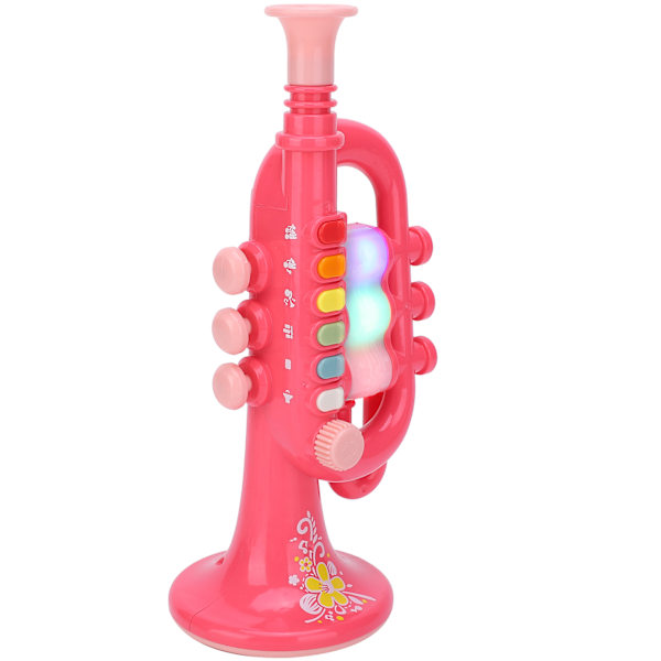 Rosa trompet legetøj Elektronisk babymusikinstrument Børn Pædagogisk legetøj GavePink