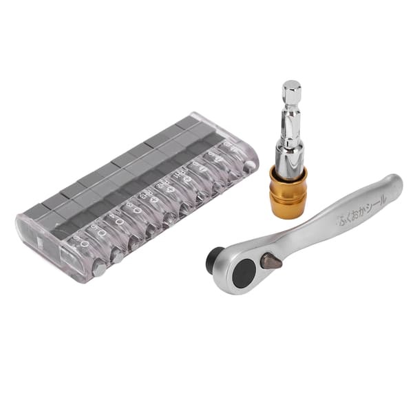 12 stk. Ratsjeknøgle Bits Sæt Mini Ratsjeknøgle Bits Kit til Bilreparation