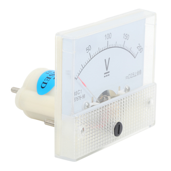Pekare DC Voltmeter Panel Volt Spänningsmätare Mätinstrument 85C1 DC 0~200V