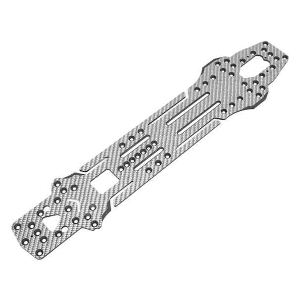 RC Chassis Batterifeste Sett Forbedre Ytelse Karbonfiber RC-tilbehør for 3 Racing D5V2 1: 10 Driftbil Sølv SSG