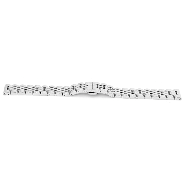 Byte av fjärilsspänne i rostfritt stål klockarmband med justerbar längd 16 mm / 0,6 tum