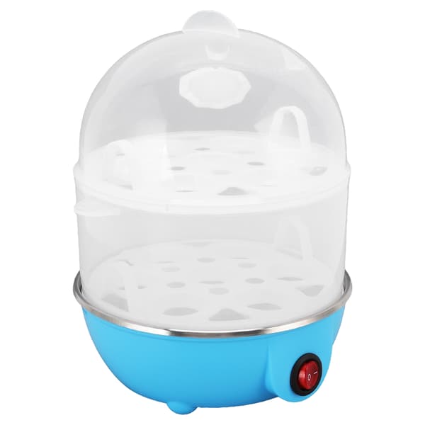 Home Egg Cooker 350W 2 Layers 14 Eggs At A Time Automatic Shut-off Safe Durable PP Egg Pan With Measuring Cup for Home