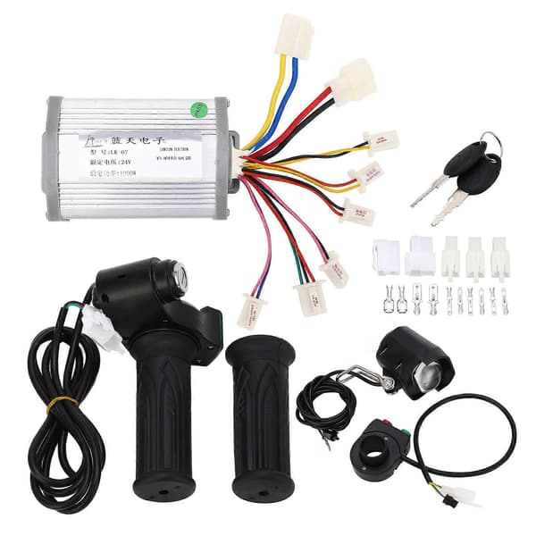 24V 1000W Motor Børste Controller Twist Gas Forlygte Afbryder Sæt Elcykel Controller Kit
