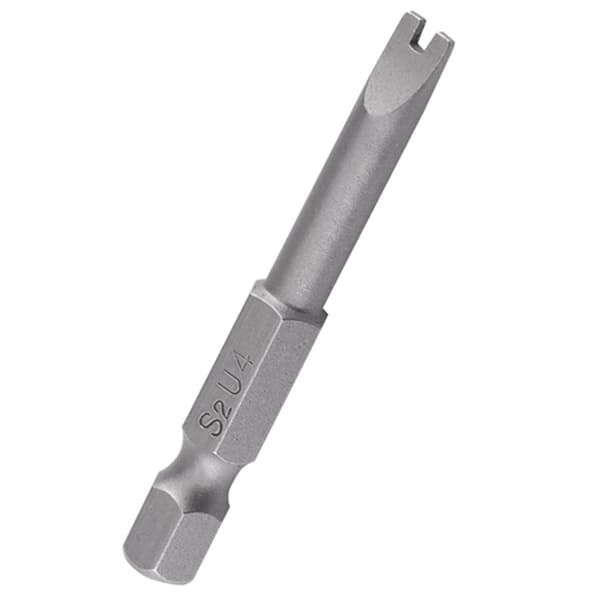 S2 Stål 1/4 Tum Hex Skaft U Form Magnetiska Skruvmejselbitar 5-pack 50mm Längd