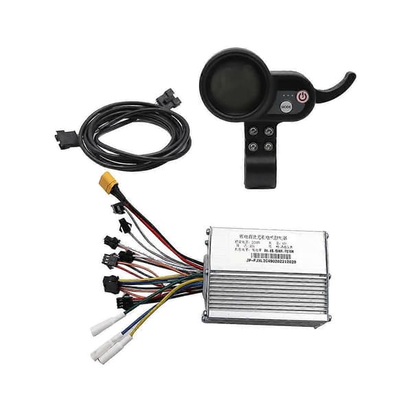 Kompatibel med JP 60V 25A Controller Børsteløs Motor+36-60V Dashboard Måler Kit Kompatibel med JP Elektrisk Silver