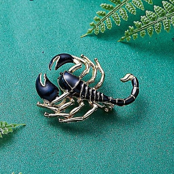 Skorpion Brosch Kreativ Målning Djur Legering Insekt Emalj Personlighet Underbar Brosch Nål För Kvinnor Och Män Smycken Kläder Badge Dekor