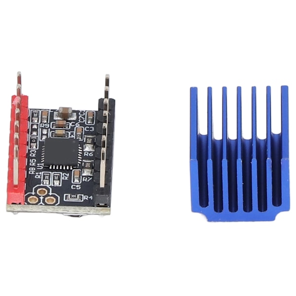 Stegmotordrivrutin UART Mode Ultra Tyst modul med kylfläns TMC2209 för 3D-skrivare