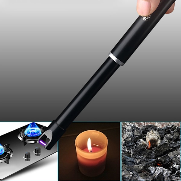 Bærbar sigarettlighter Vindtett BBQ Grillbuelighter for gasskomfyr lys tenning