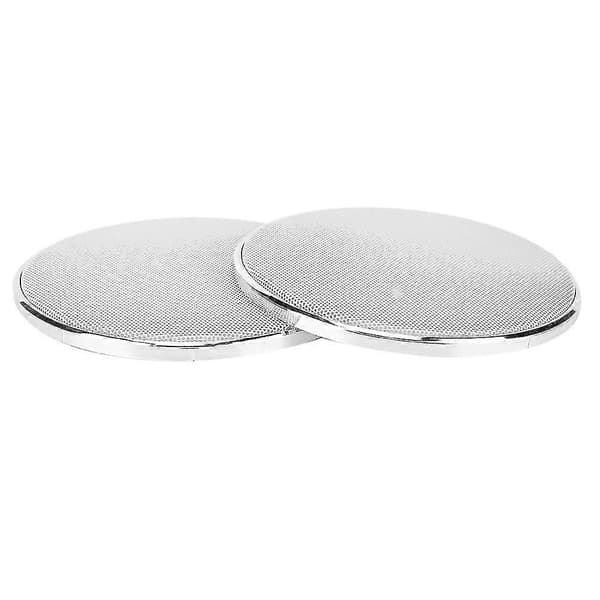 13 cm plastram vit nät bilstereo högtalargrillskydd skyddsskydd (2 st)