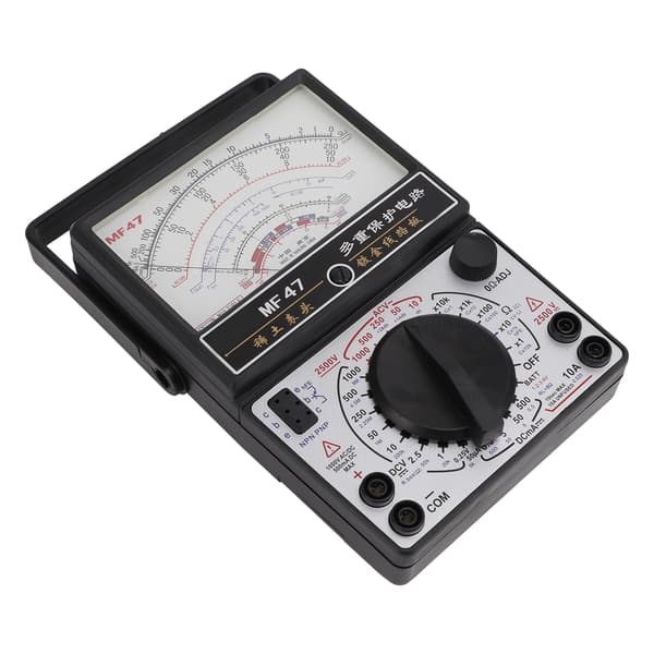 MF47 Intern magnetisk pekare Multimeter Hög noggrannhet Analog Multimeter Voltmeter för industrin