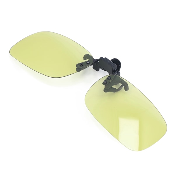 Polariserad Clip On Glasögon Dag Natt Duell Använd bärbara polariserade Clip On Solglasögon för fiske Jogging Mörkgrön