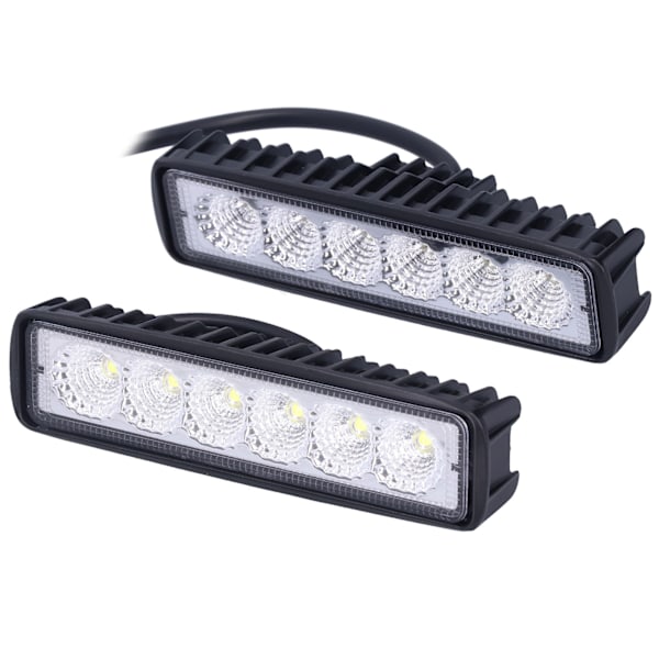 2 st LED-arbetsljus 18W IP67 Vattentät Aluminiumlegering Universal Modifier för Bil