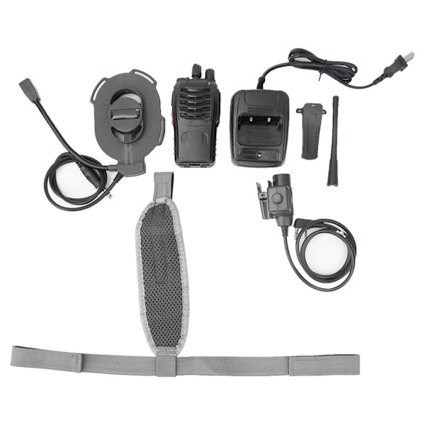 Enkelsidig headset-hörlur Intercom med justerbar huvudband US 110-240V Z027-FG-S113-KEN