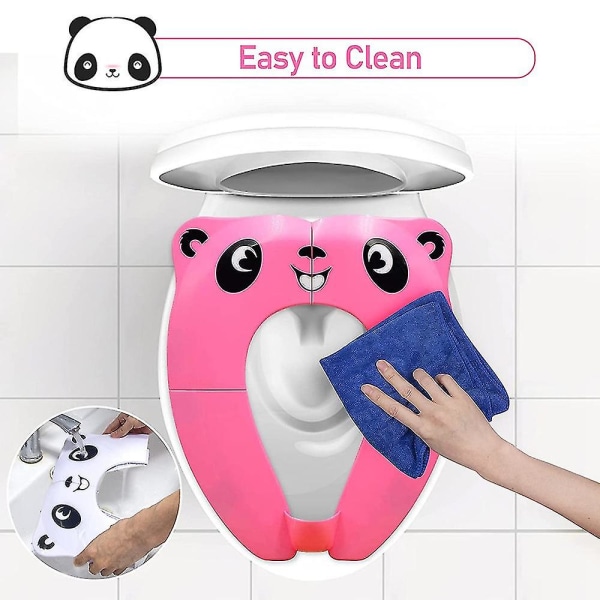 Resepottor, bärbar toalettsitssdyna för barn Pink