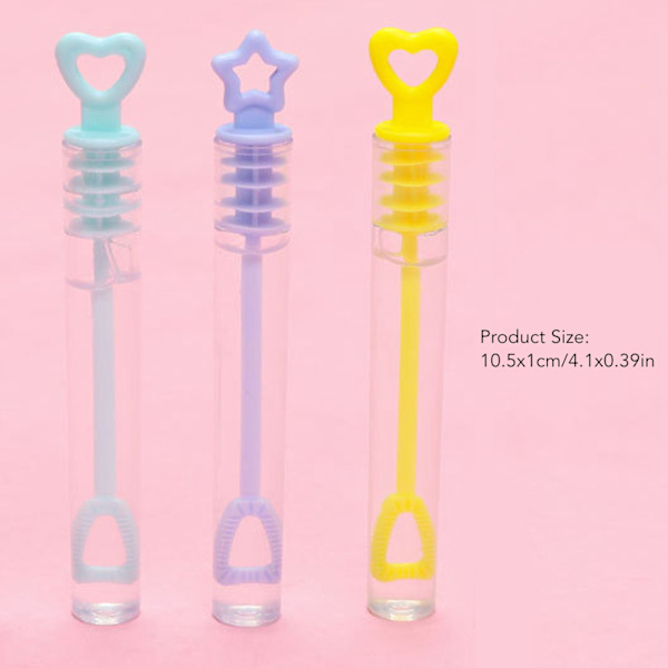 48 ST Bubble Wand Plast Bubbellim Miljöskydd Bubbelblåsrör för 4 till 6 år gamla barn