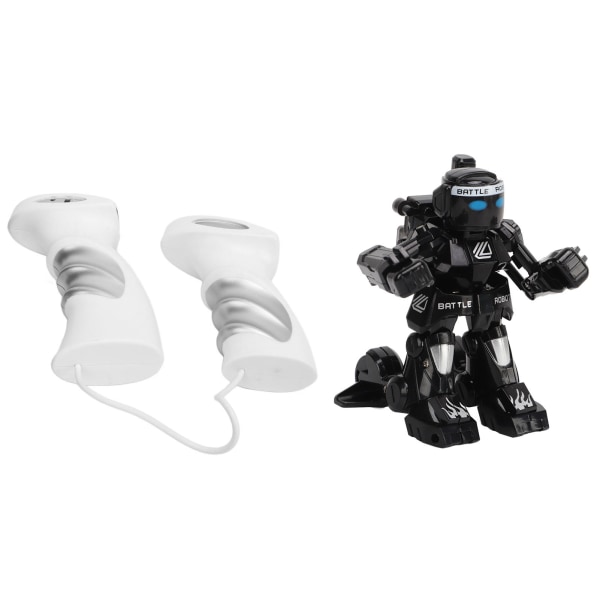 2,4G fjernkontroll Robotleker RC Robot med Battle Mode Bursdagspresang for barn Svart