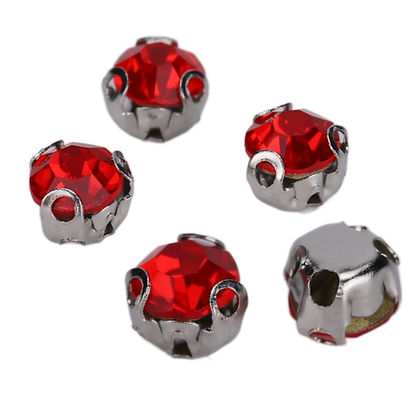1440 stk Bulk Flatback Stål Bag Rhinestones Søde Håndværk Rhinestones til DIY Smykker Halskæde Armbånd Fremstilling Rød