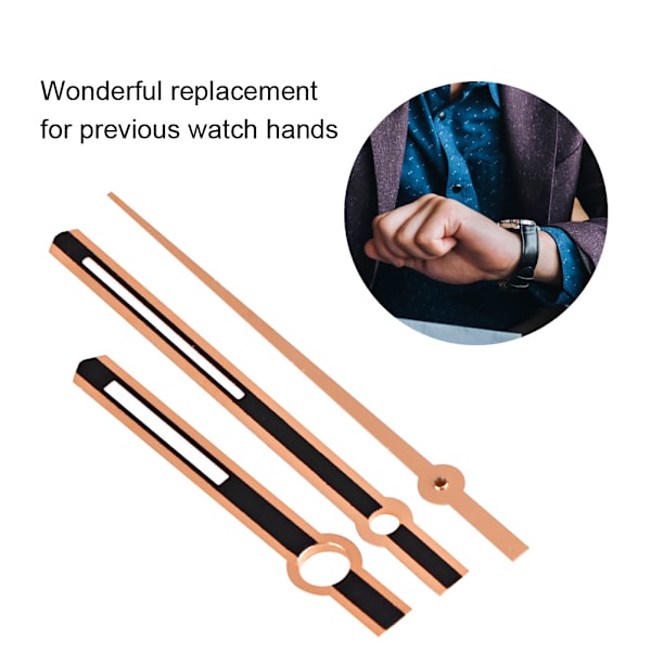 M021 Watch Hour Minute Second Hands Watch Needles Passar för 2836 Movement WatchRose Gold