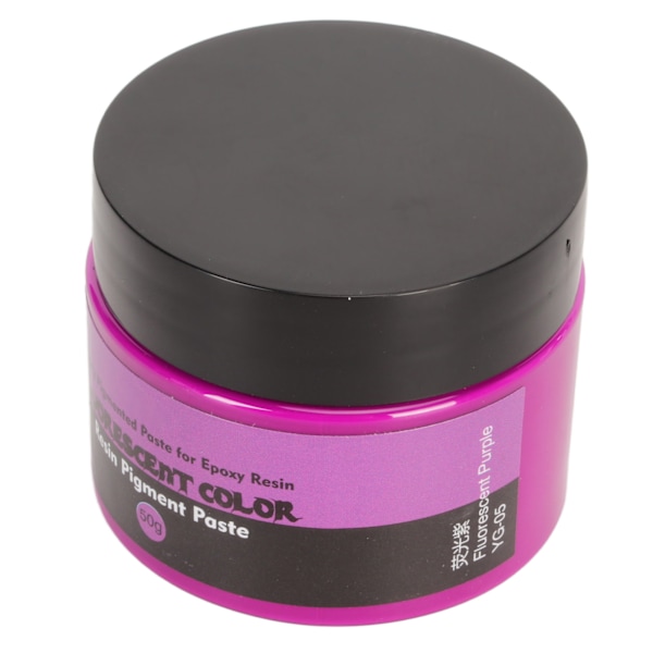 50g Fluorescerande Färg Resin Pigmentpasta Hög Koncentration Högpigmenterad Resin Pigmentpasta för DIY Målning Konst Fluorescerande Lila