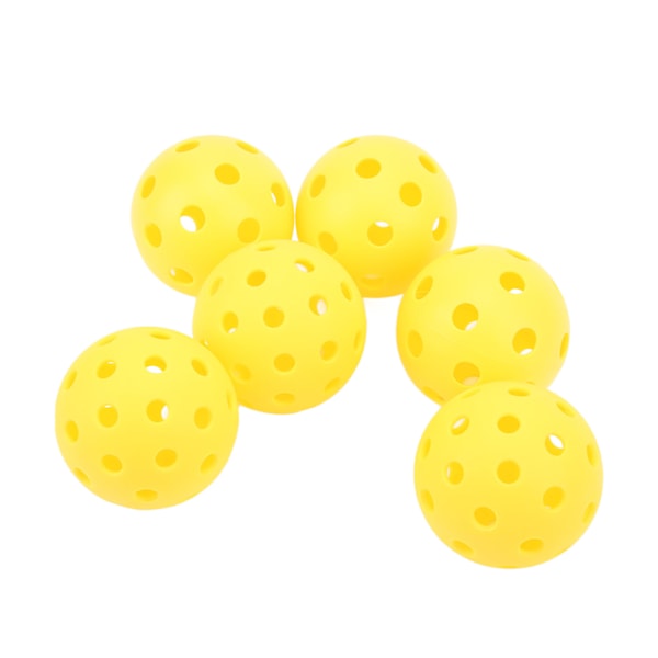 6 stk Utendørs Pickleball 26 Hull 40 Hull Trenings Pickle Ball for Utendørsbaner