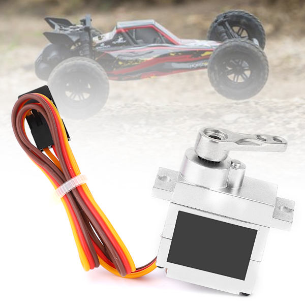 9g Metall Servo Styringsmotor Tilbehør Passer til WPL B1 B14 B16 B24 C14 C24 B36 1:16 RC Truck Sølv