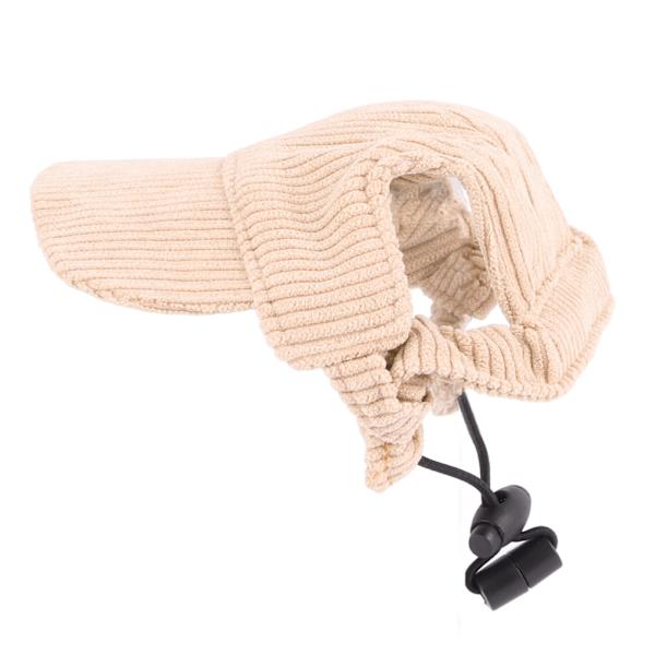 Kesähattu lemmikkieläimille Säädettävä Flanelli Casual Pet Hat Kevyt Tyylikäs Lemmikkihattu Koirien Kissoille Khaki S