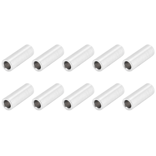 10 st Rund distanshållare aluminiumlegering ogängad fristående stödbeslag 6 mm Ytterdiameter Lång 16,5 mm