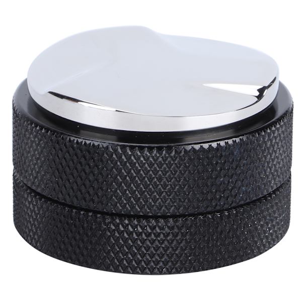 Rostfritt stål Kaffe Tamper Höjd Justerbar Distributör Leveler Tool Tillbehör58mm Svart
