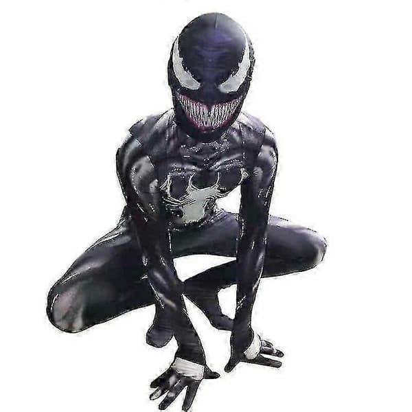 Børne Venom Spider Man Superhelt Cosplay Kostume - DSW Black