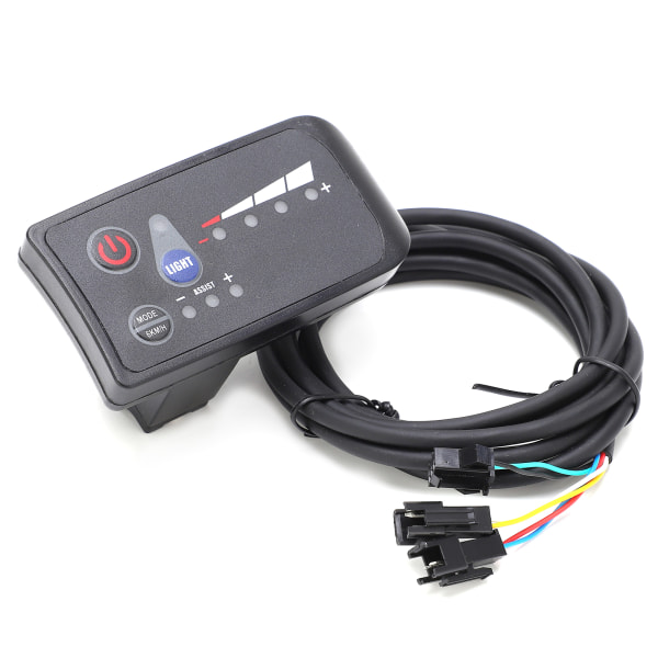 24V elektrisk cykelkontrollpanel LED-strömdisplay 810 instrument LCD för elektrisk cykelmotorhastighetskontroll