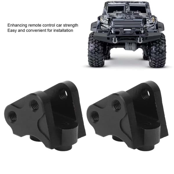 2 stk. Forreste og bagerste nedre støddæmperforbindelse Link Mount passer til SCX10-II AXIAL RC Bil Sort