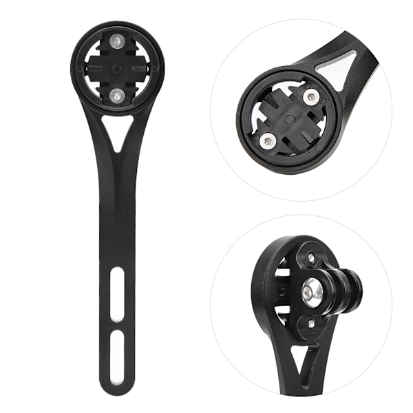 Cykelkodbord i metall GPS-sätesförlängningsfäste för Bryton / Garmin / WAHOOblack